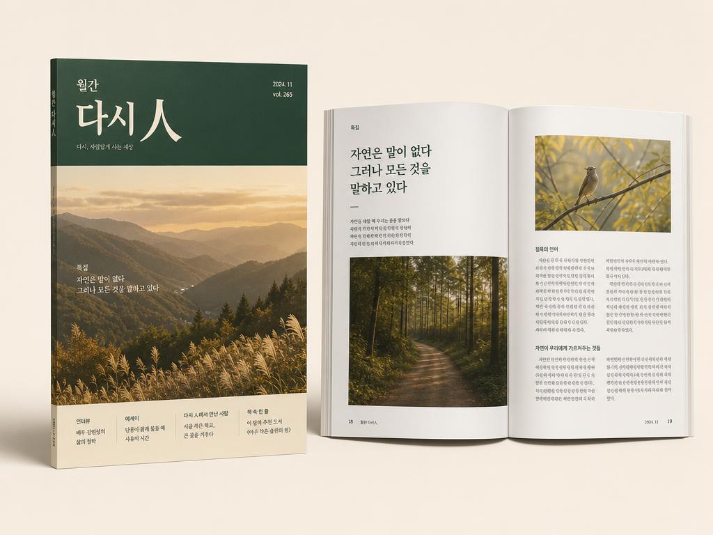 월간 다시人 창간호 표지